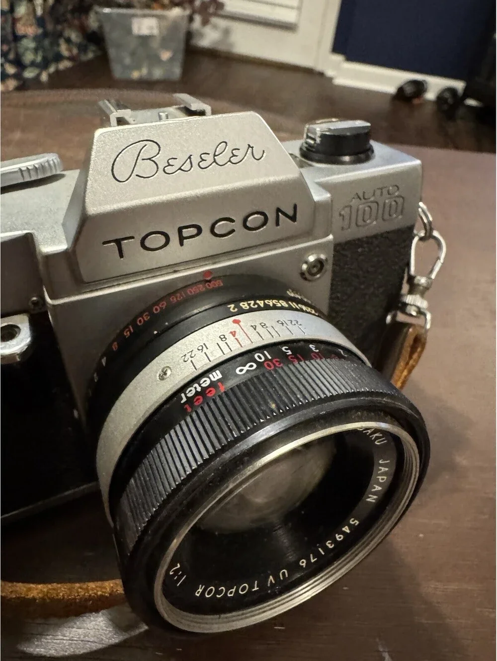 Vintage Beseler Topcon Auto100 35mm Film Camera W/ 53mm Lens Untested, As Is